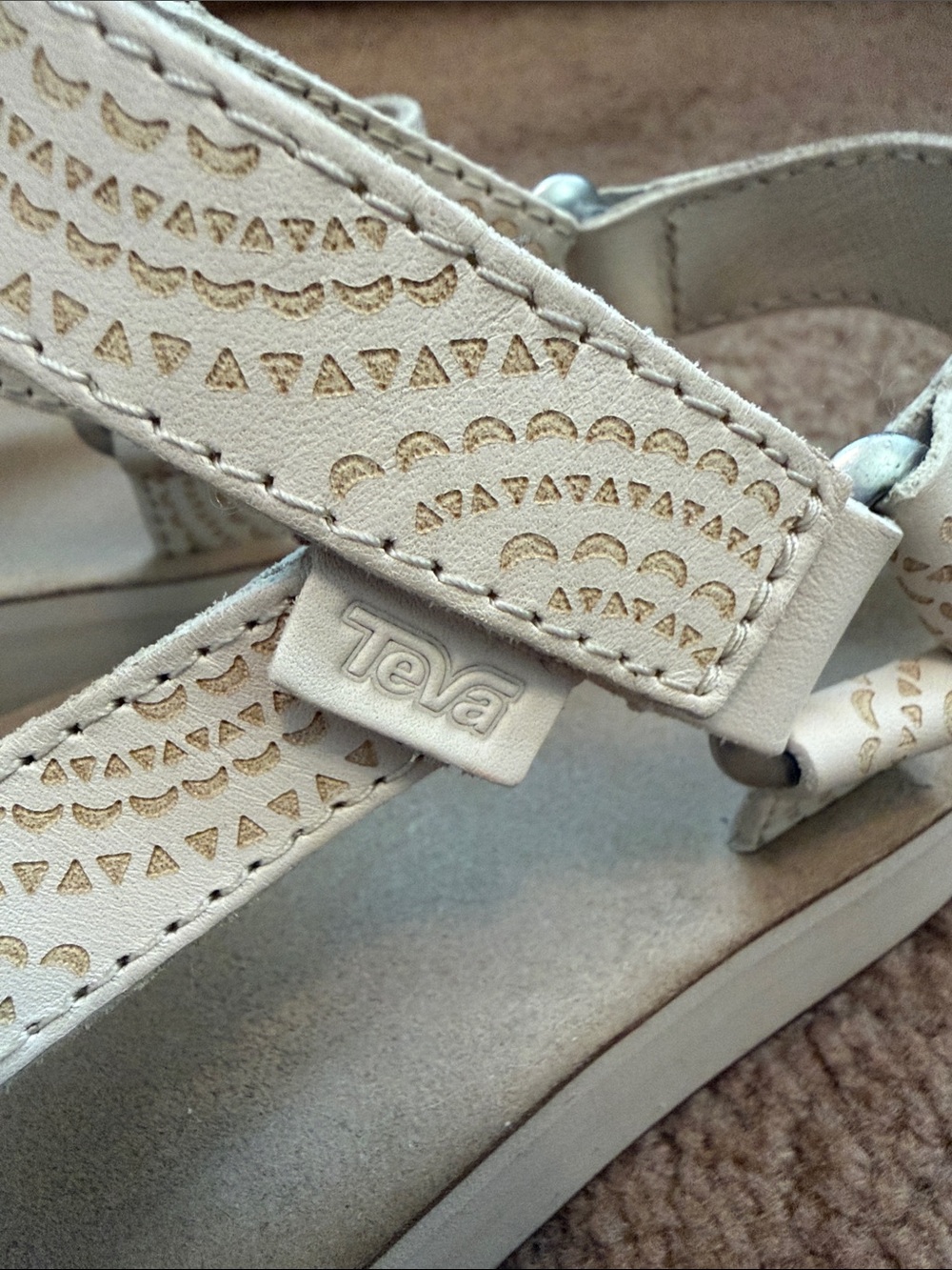 Teva midform cream leather sandals - 7 - Picture 2 of 7